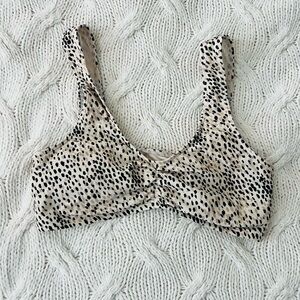 Hollister Leopard Print Bikini Top